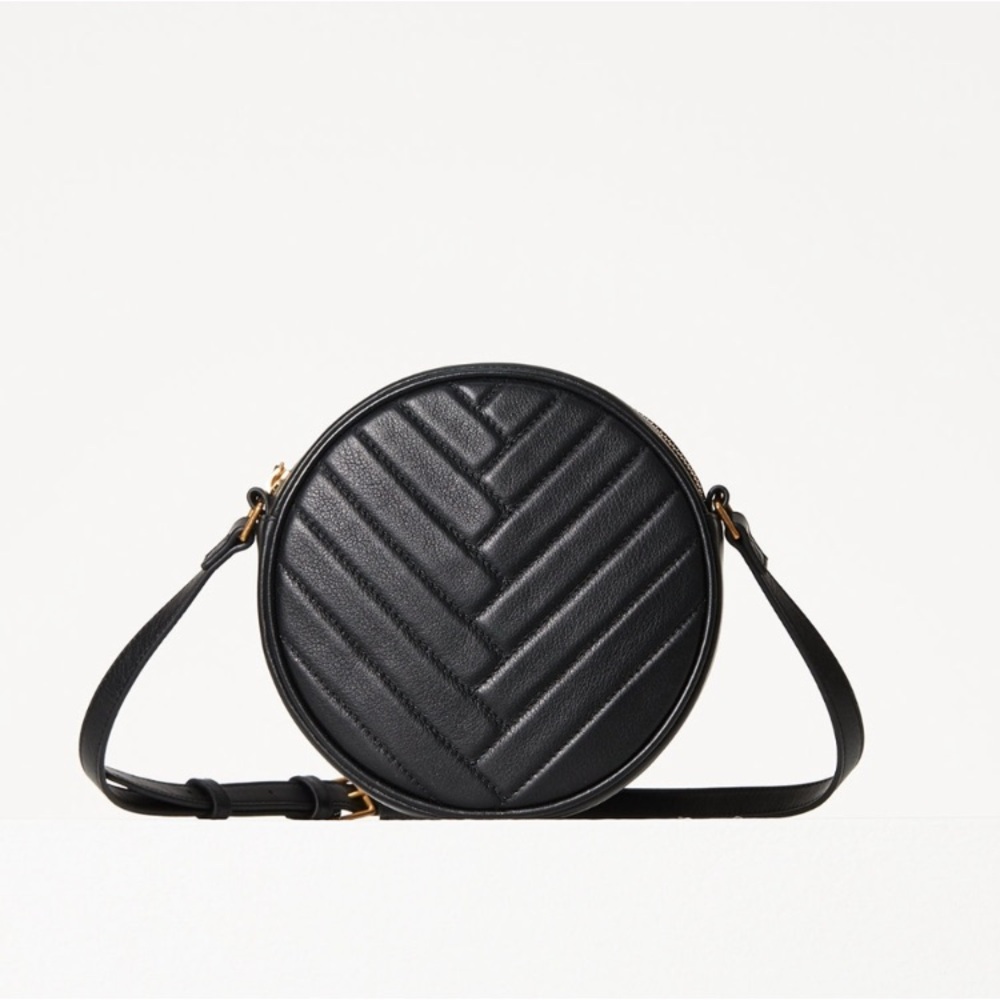 Aritzia Auxiliary Canteen Black Leather Bag